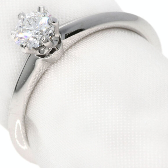 TIFFANY Authentic Silver Diamond Ring - Picture 2 of 9